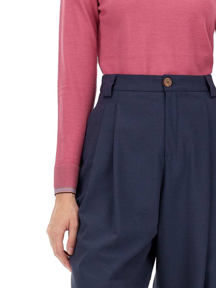 Shop Ps By Paul Smith Wool Jersey. In Pink