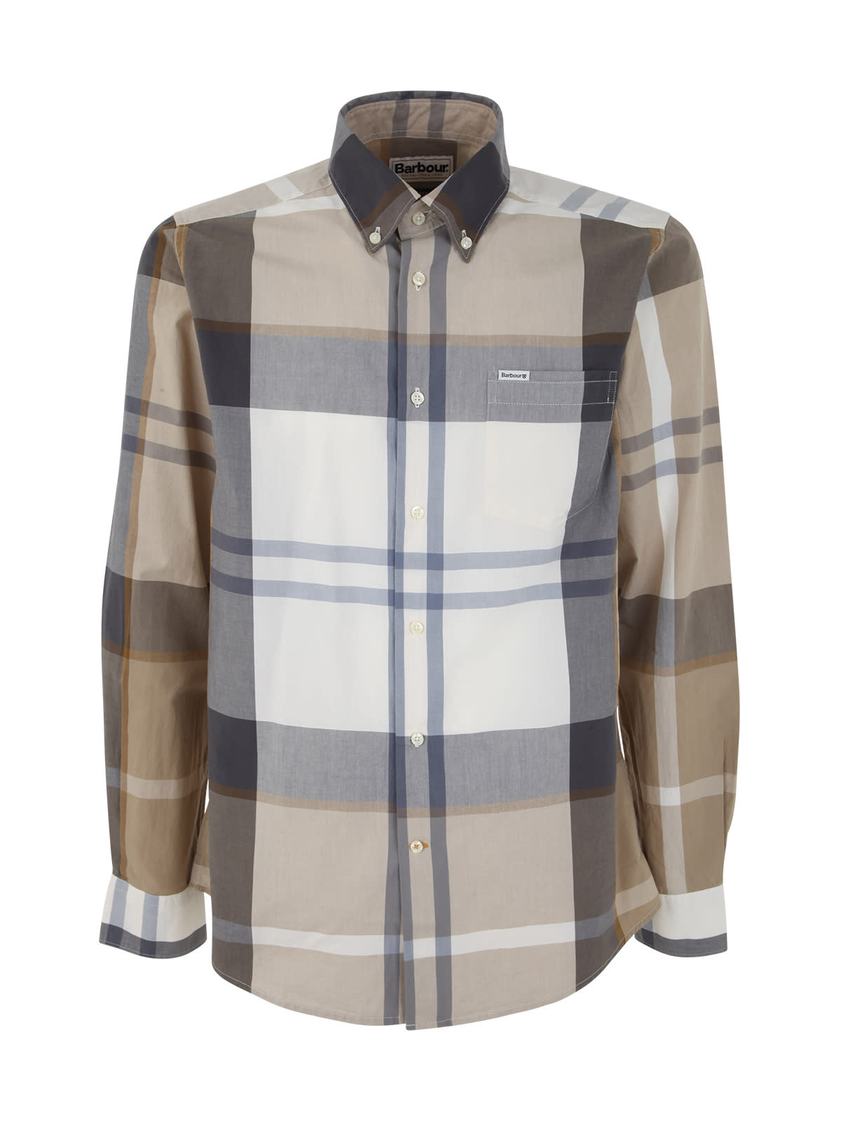 Barbour Harris Tailored Fit Plaid Cotton Button-down Shirt In Amble Sand Tartan
