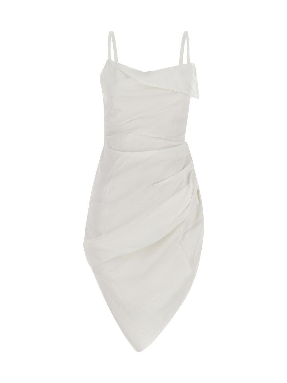 Jacquemus Women La Robe Saudade Dress In Bianco