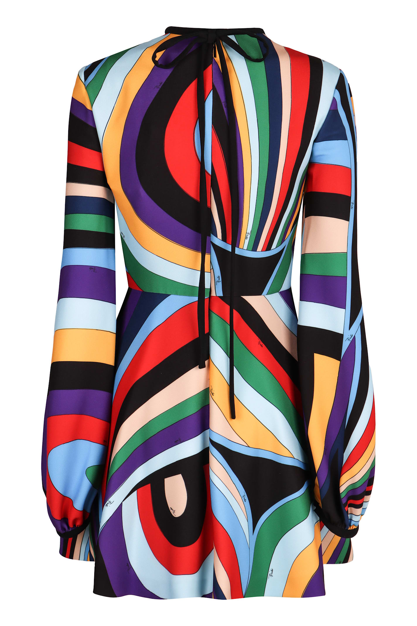 Shop Pucci Printed Dress In Multicolor