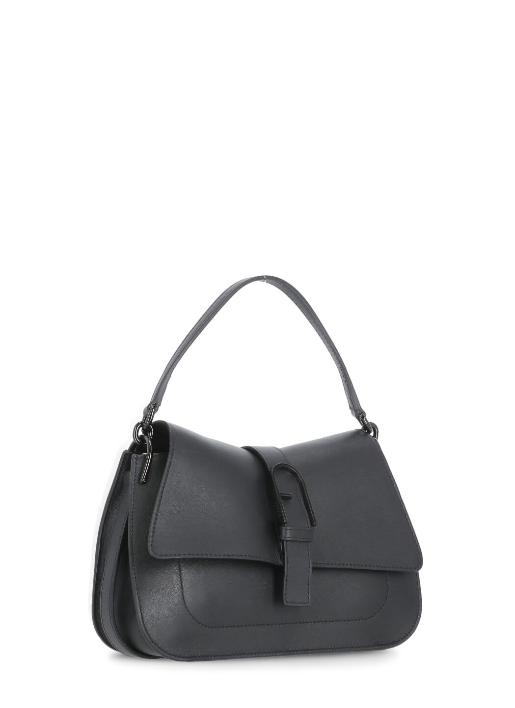 Shop Furla Flow Bag In Black