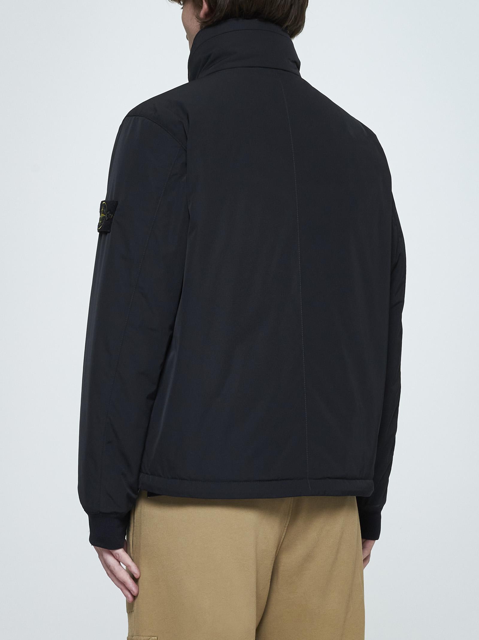 Shop Stone Island Padded Nylon Down Jacket In Black