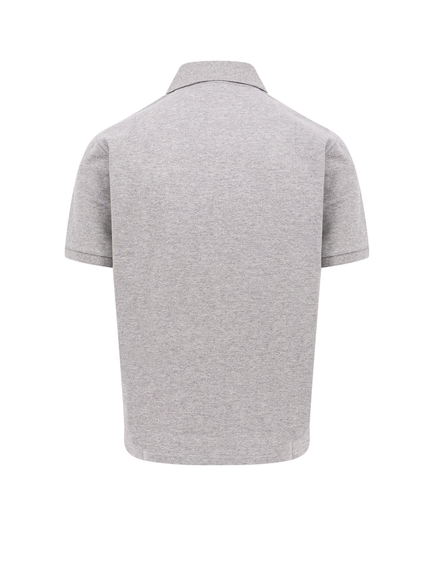 Shop Saint Laurent Polo Shirt In Grey