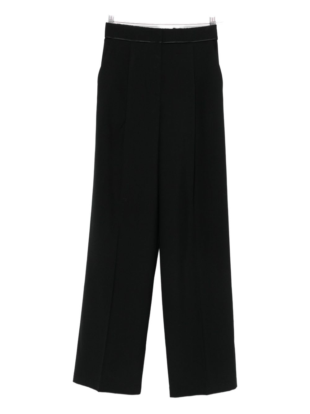Forte Forte High Waist Wide Leg Trousers With Pockets In Multi