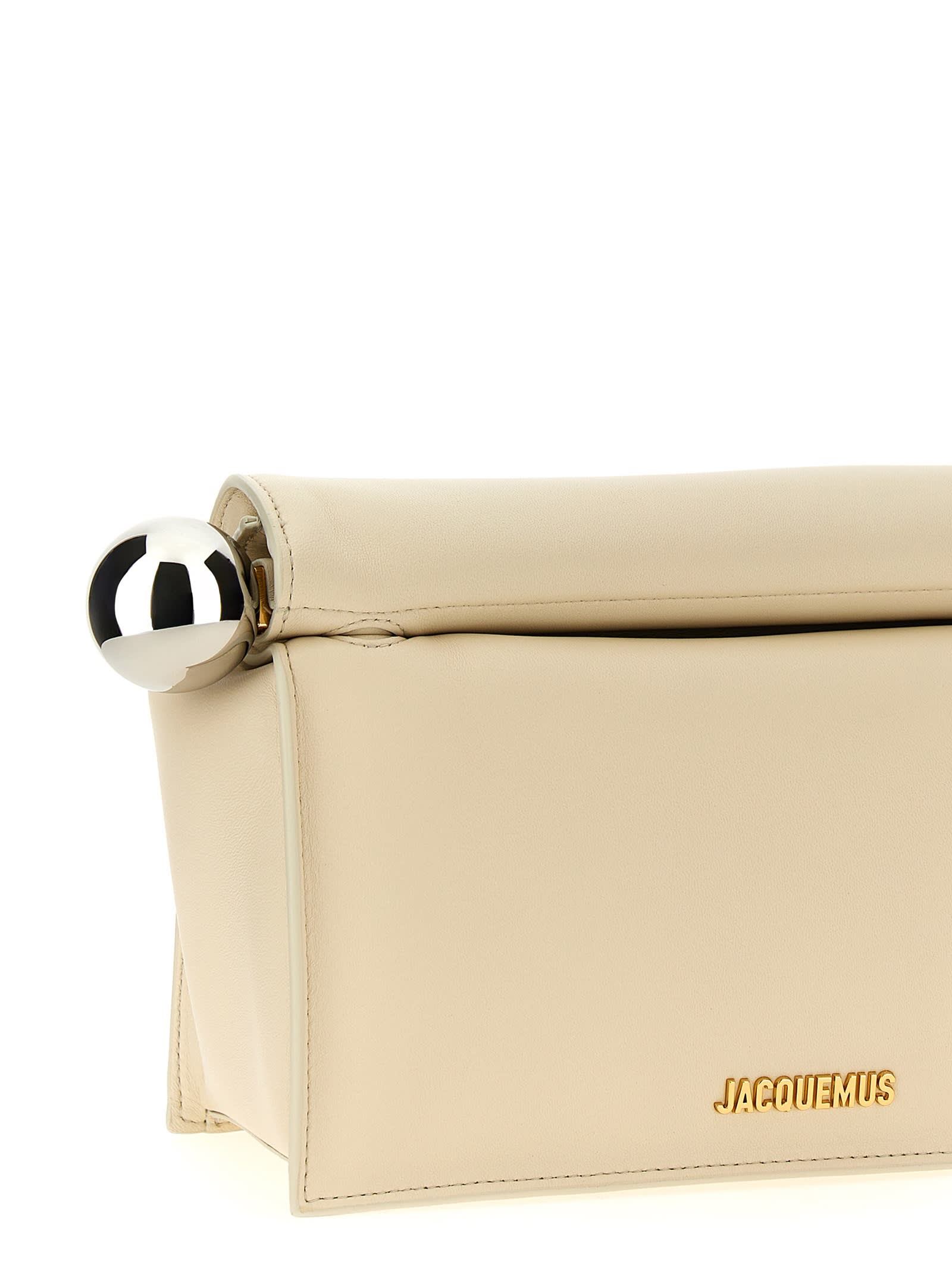 JACQUEMUS LA POCHETTE ROND CARRÉ CLUTCH 