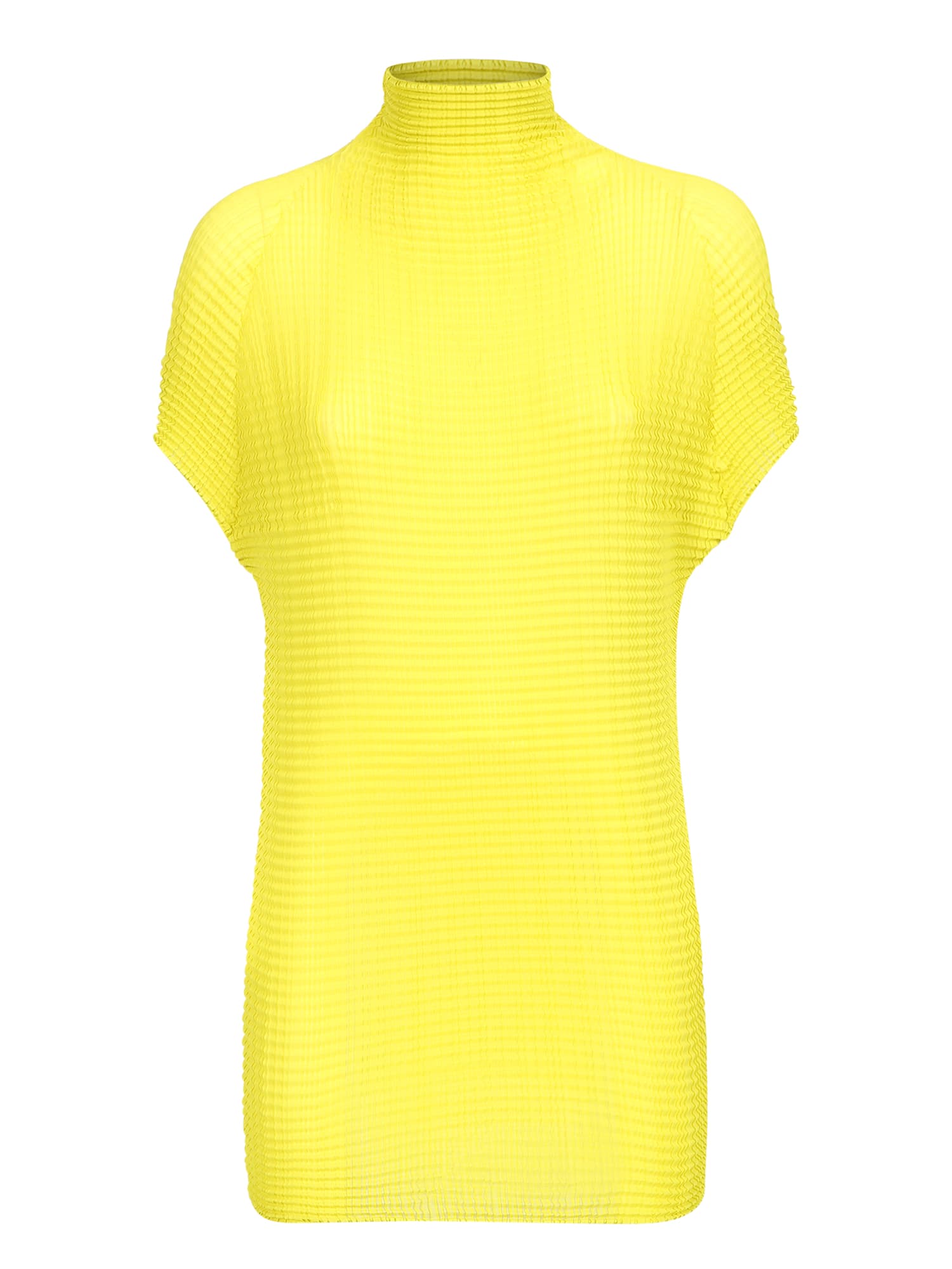 Issey Miyake Yellow Wooly Pleats Top
