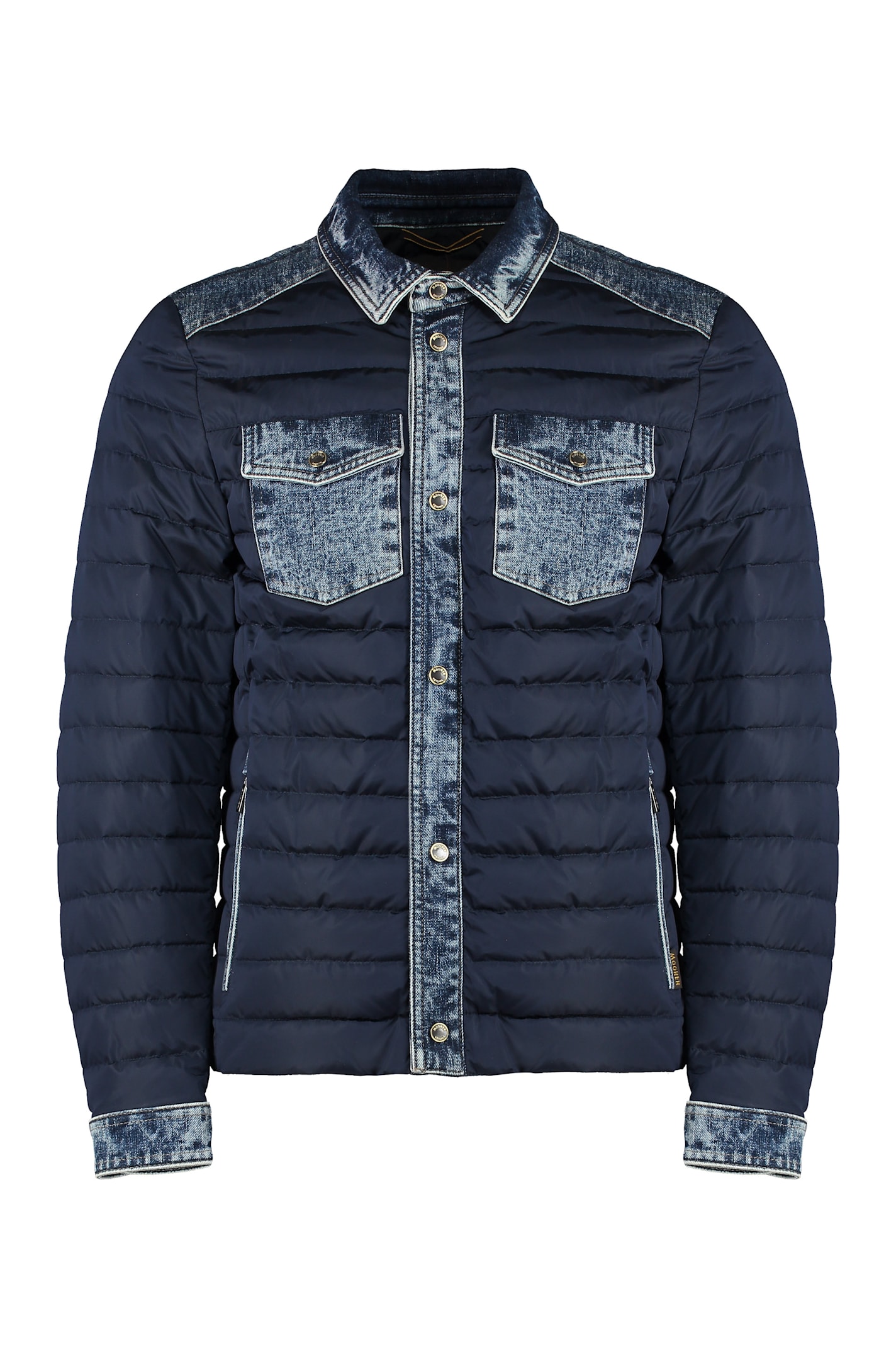 Denim Inserts Down Jacket