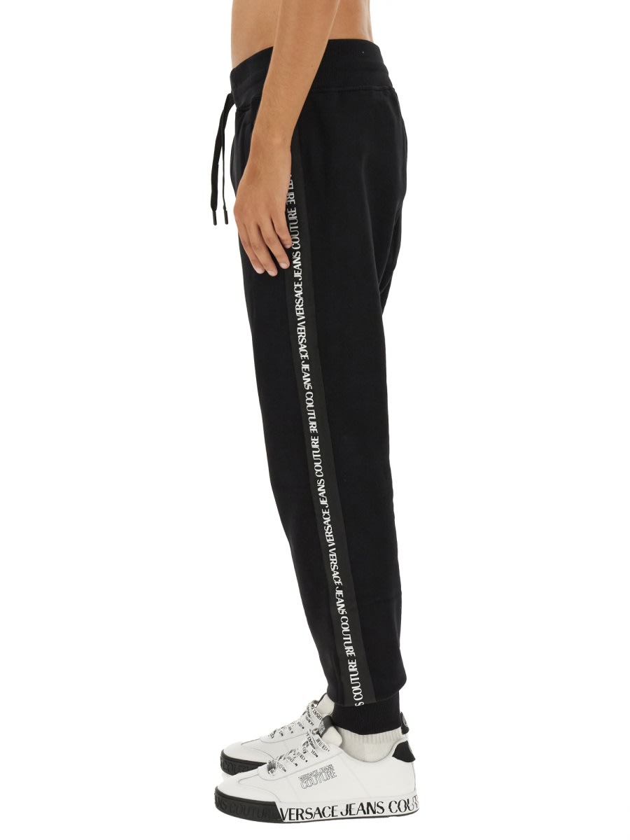 Shop Versace Jeans Couture Jogging Pants In Black