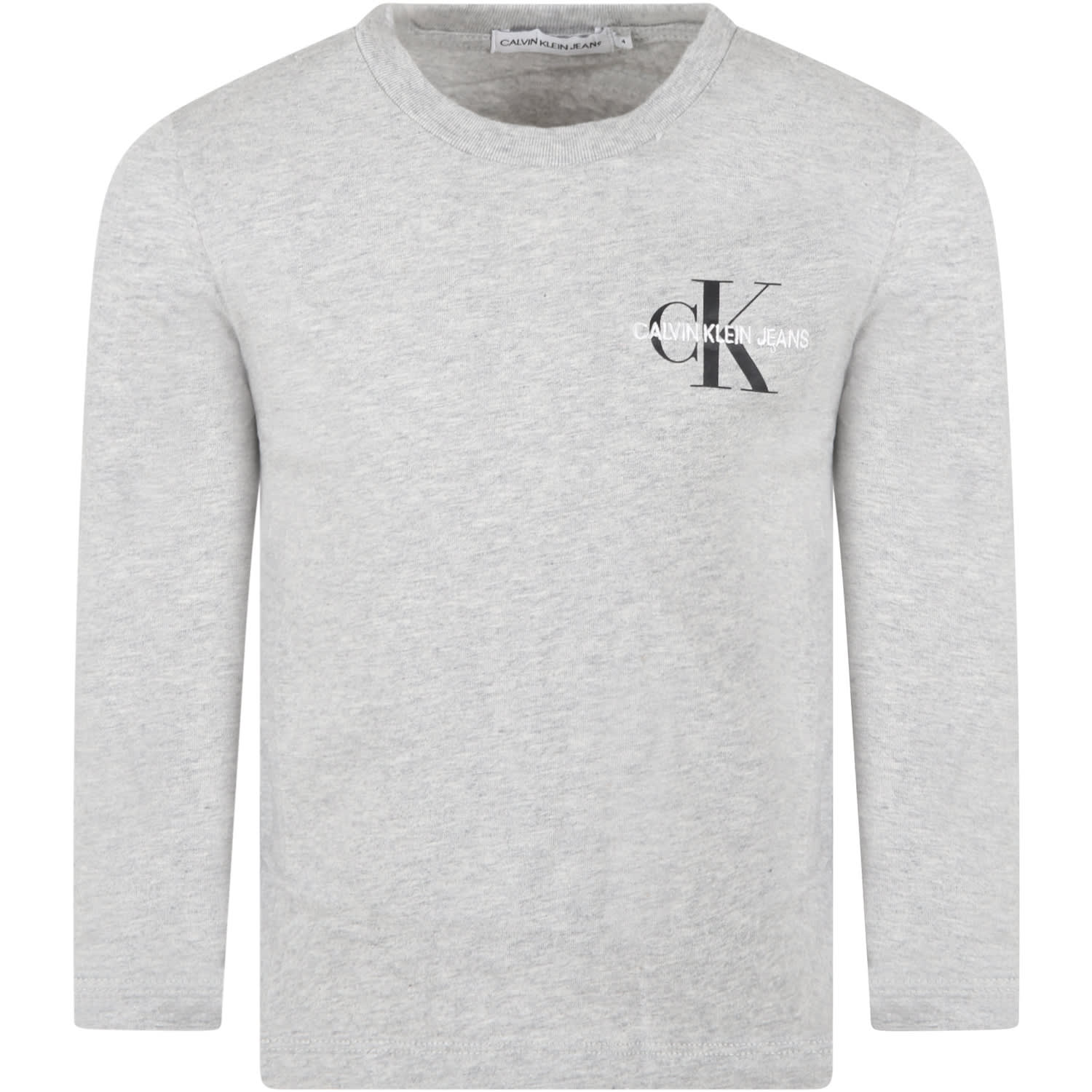 Calvin Klein Grey T-shirt For Kids With Logo