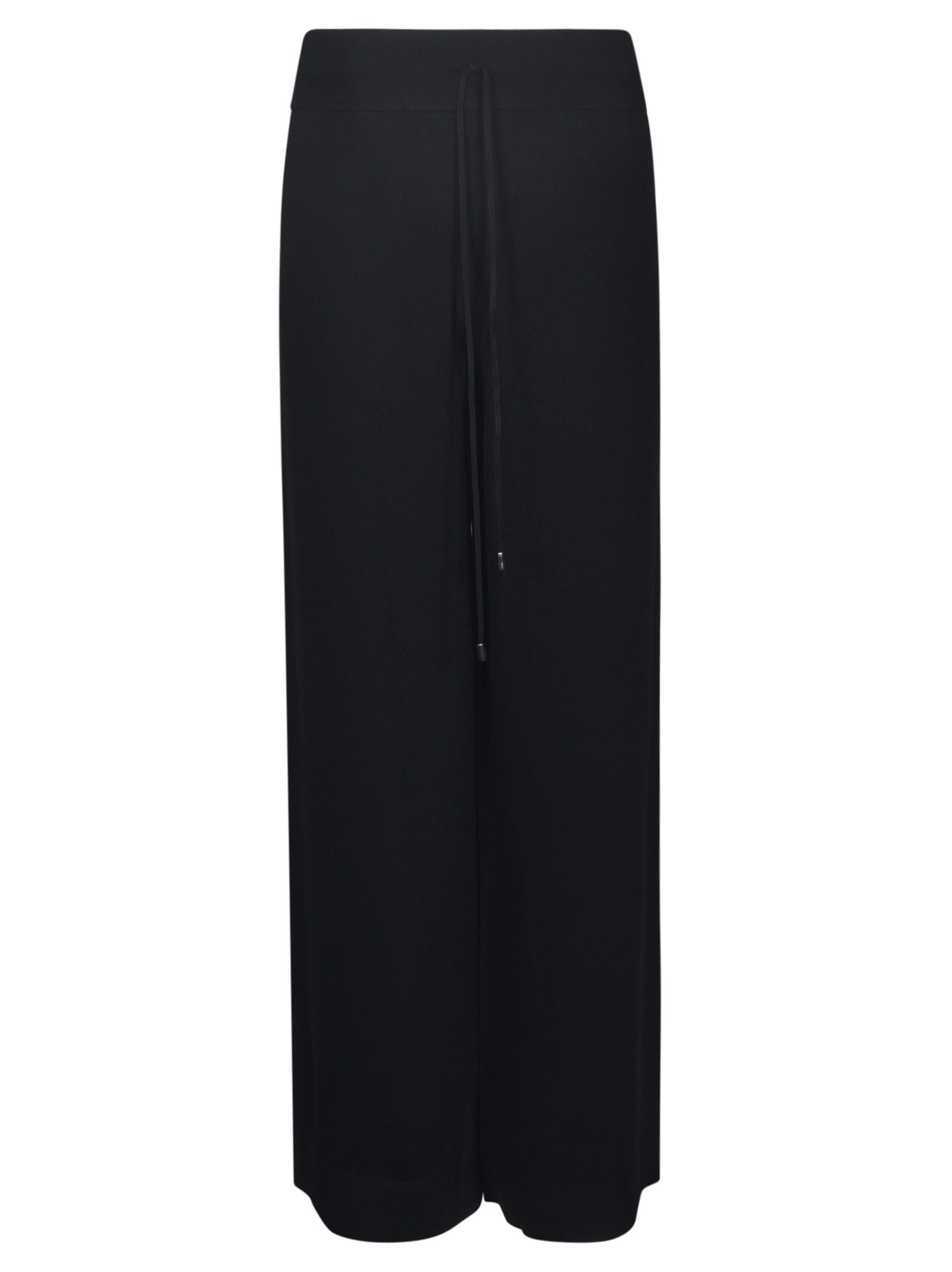 Shop Ermanno Scervino Laced Long Trousers In Black