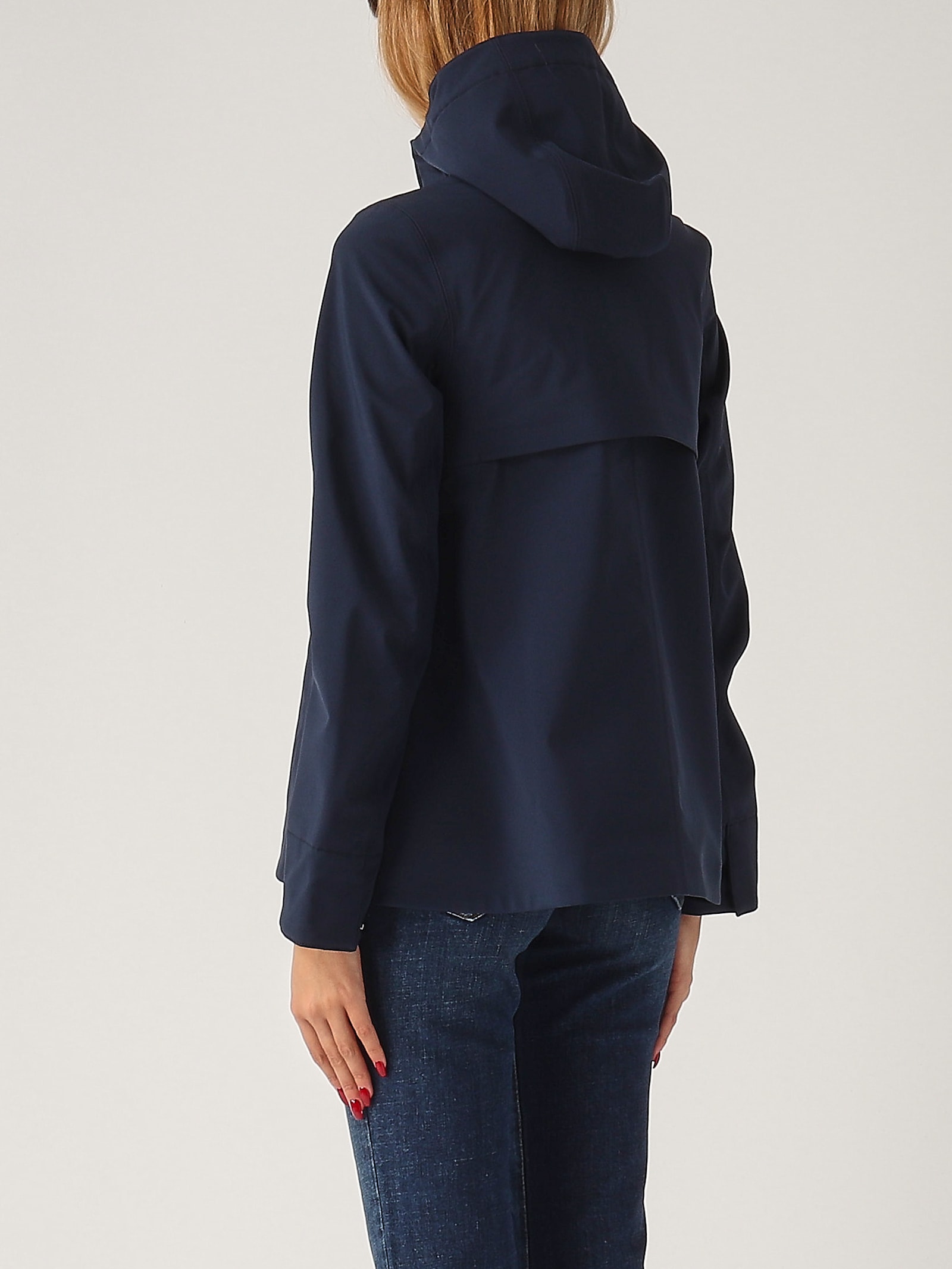 Shop K-way Madalina Bonded Jacket In Blu