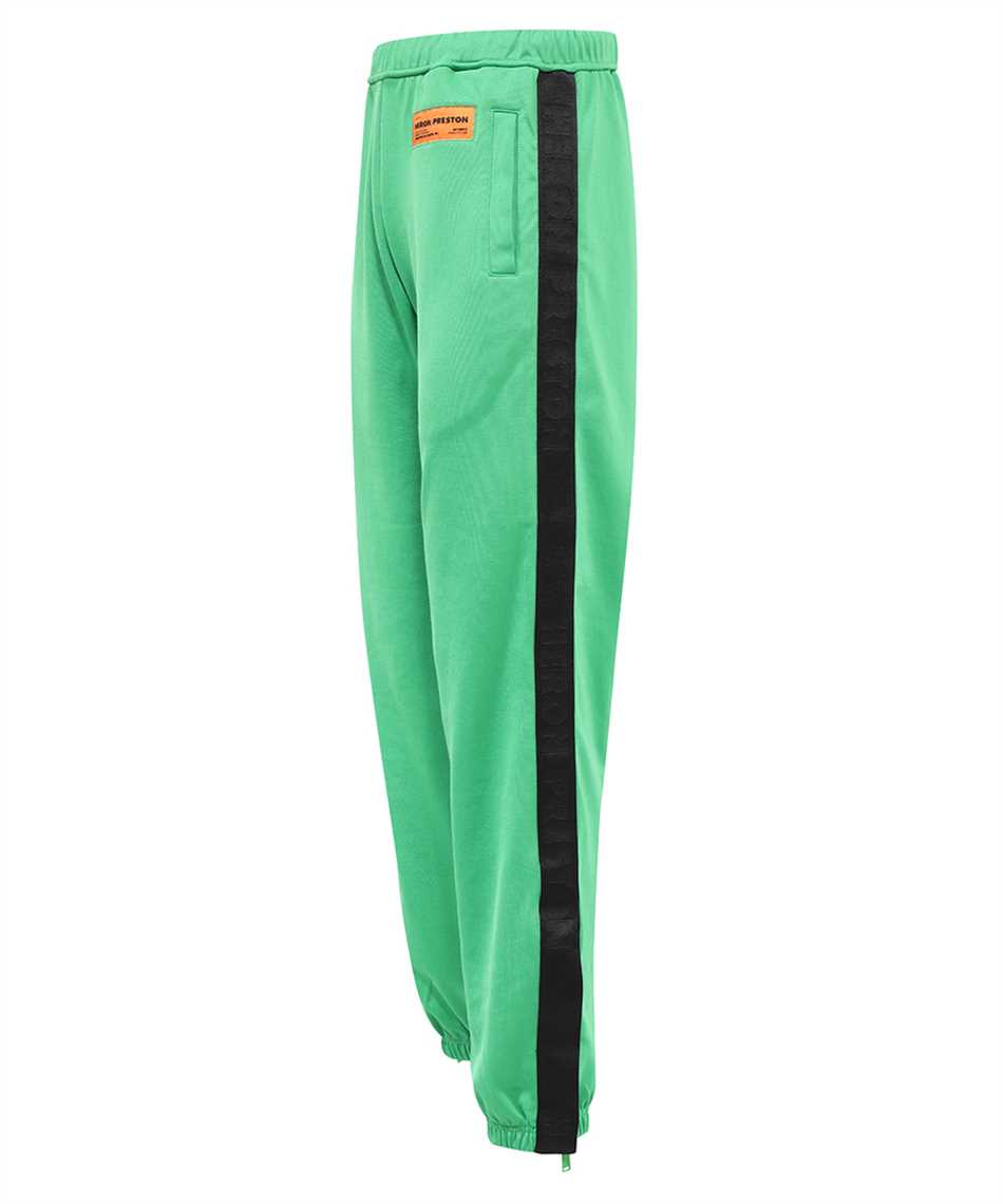 Shop Heron Preston Contrast Side Stripes Trousers In Green