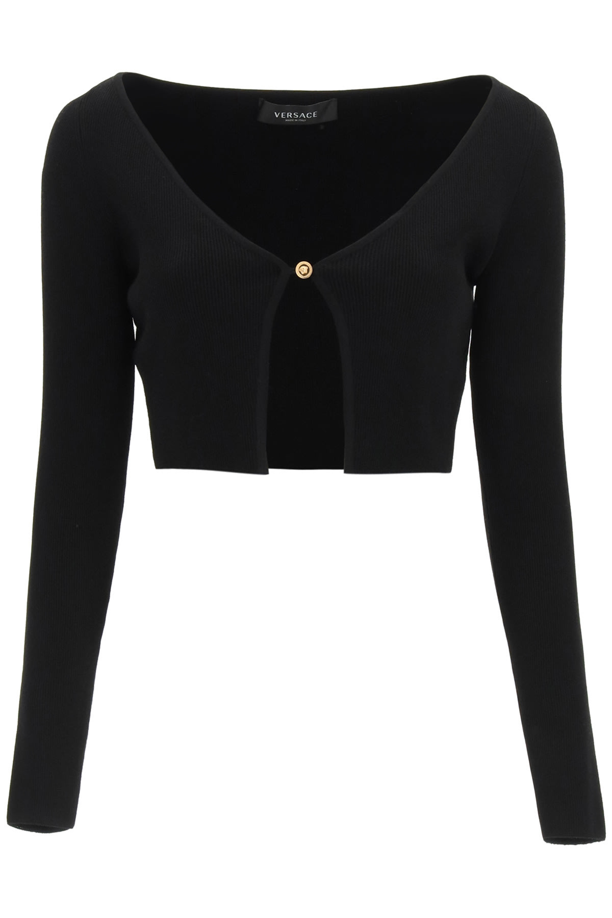 VERSACE CROPPED CARDIGAN,A88909 A237538 1B000