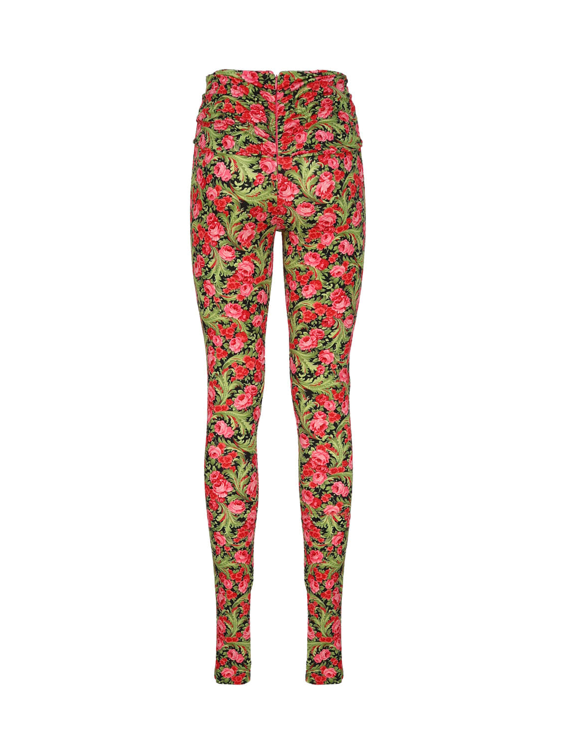 Shop Magda Butrym Floral Skinny Pants In Multicolor