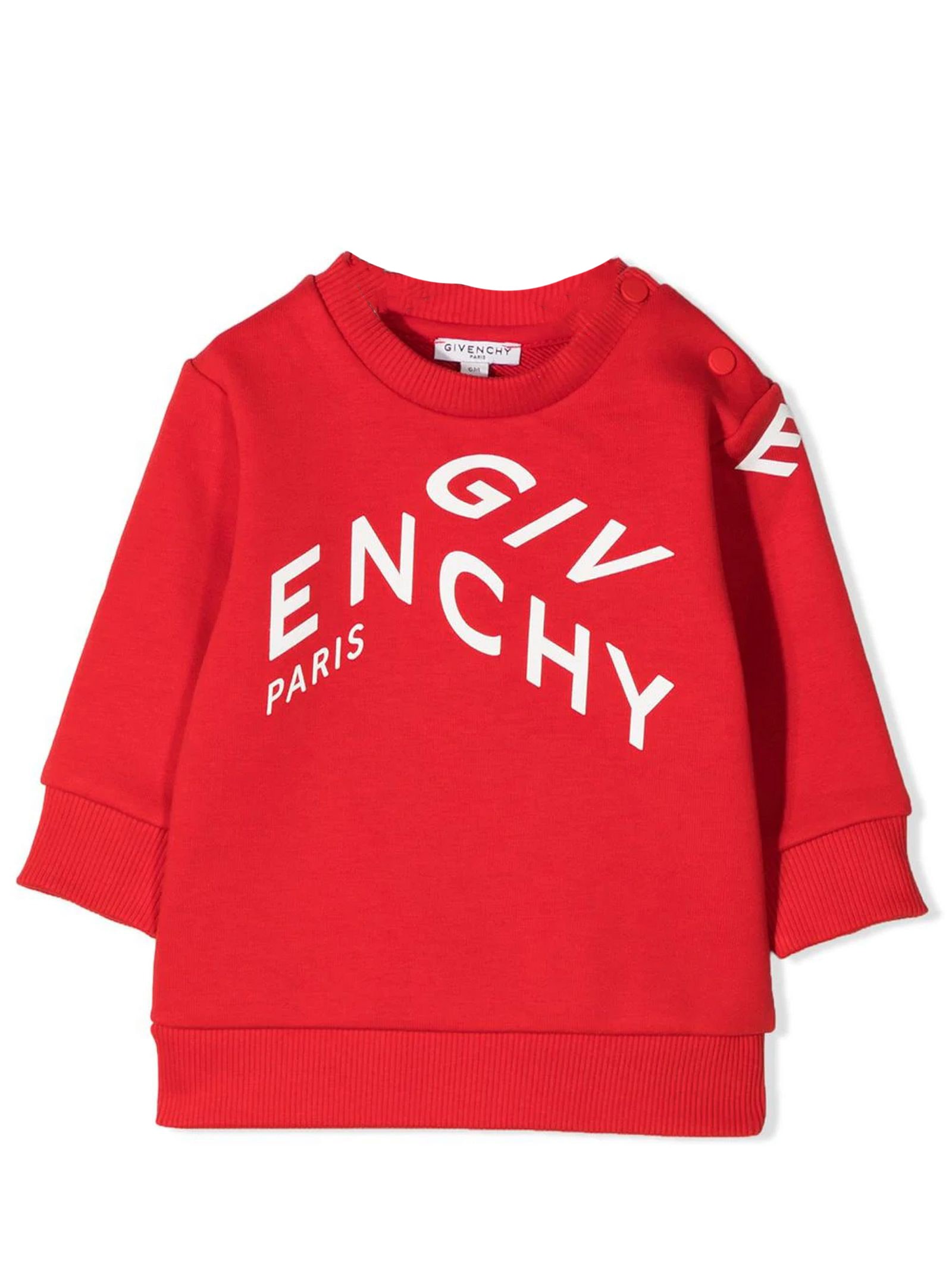 Givenchy Red Cotton Sweatshirt