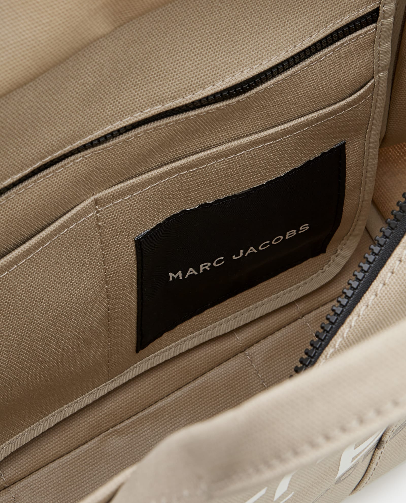 Shop Marc Jacobs The Medium Canvas Tote Bag In Beige