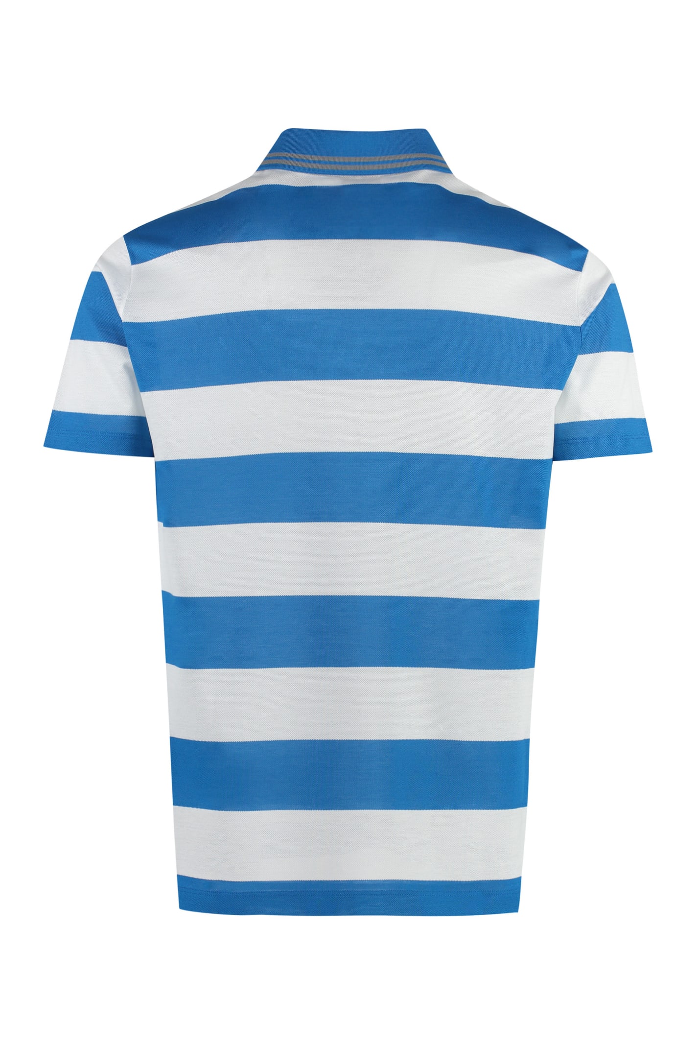 Shop Paul&amp;shark Cotton-piqué Polo Shirt In Light Blue
