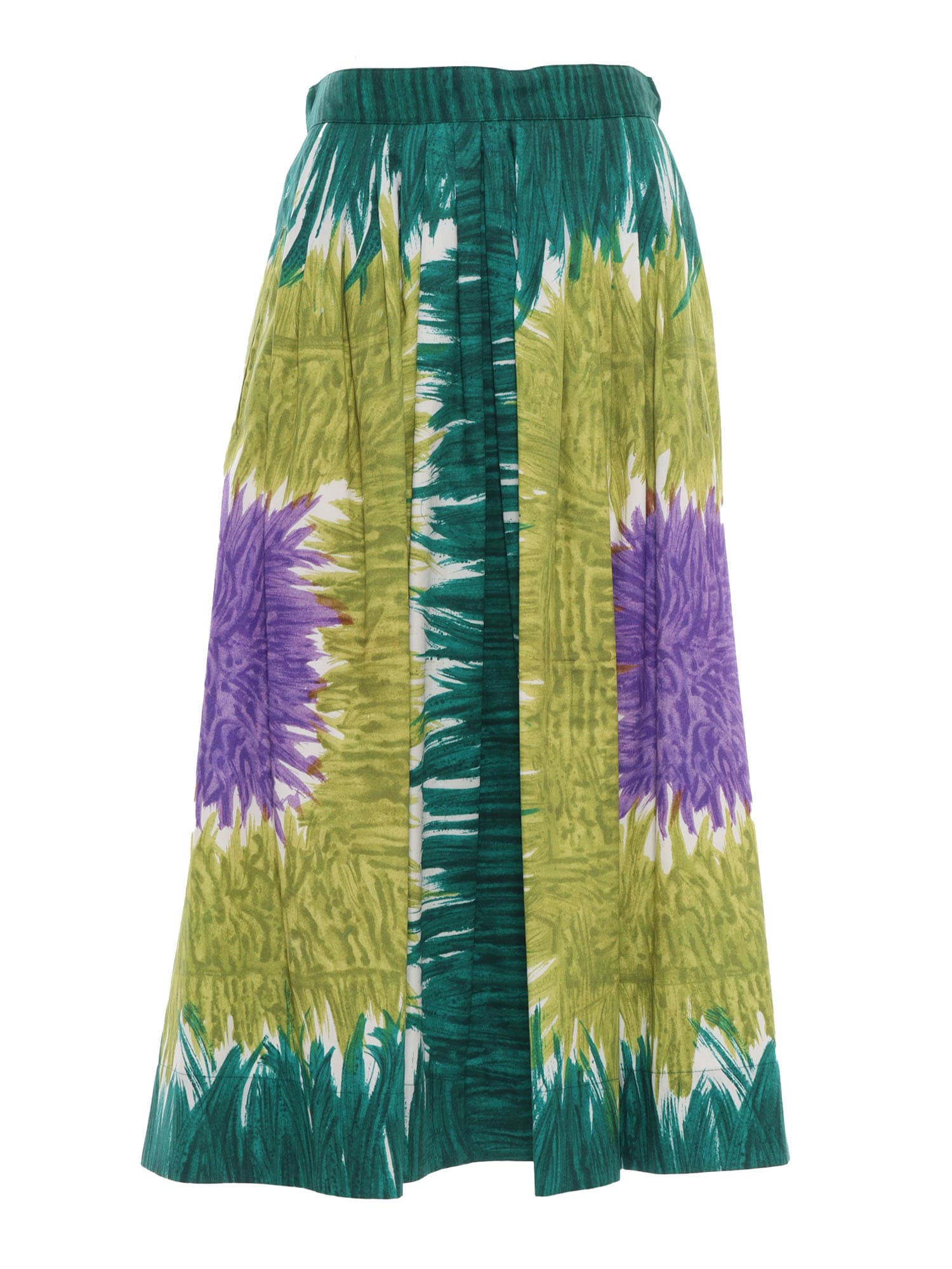 Weekend Max Mara Circeo Skirt In Green