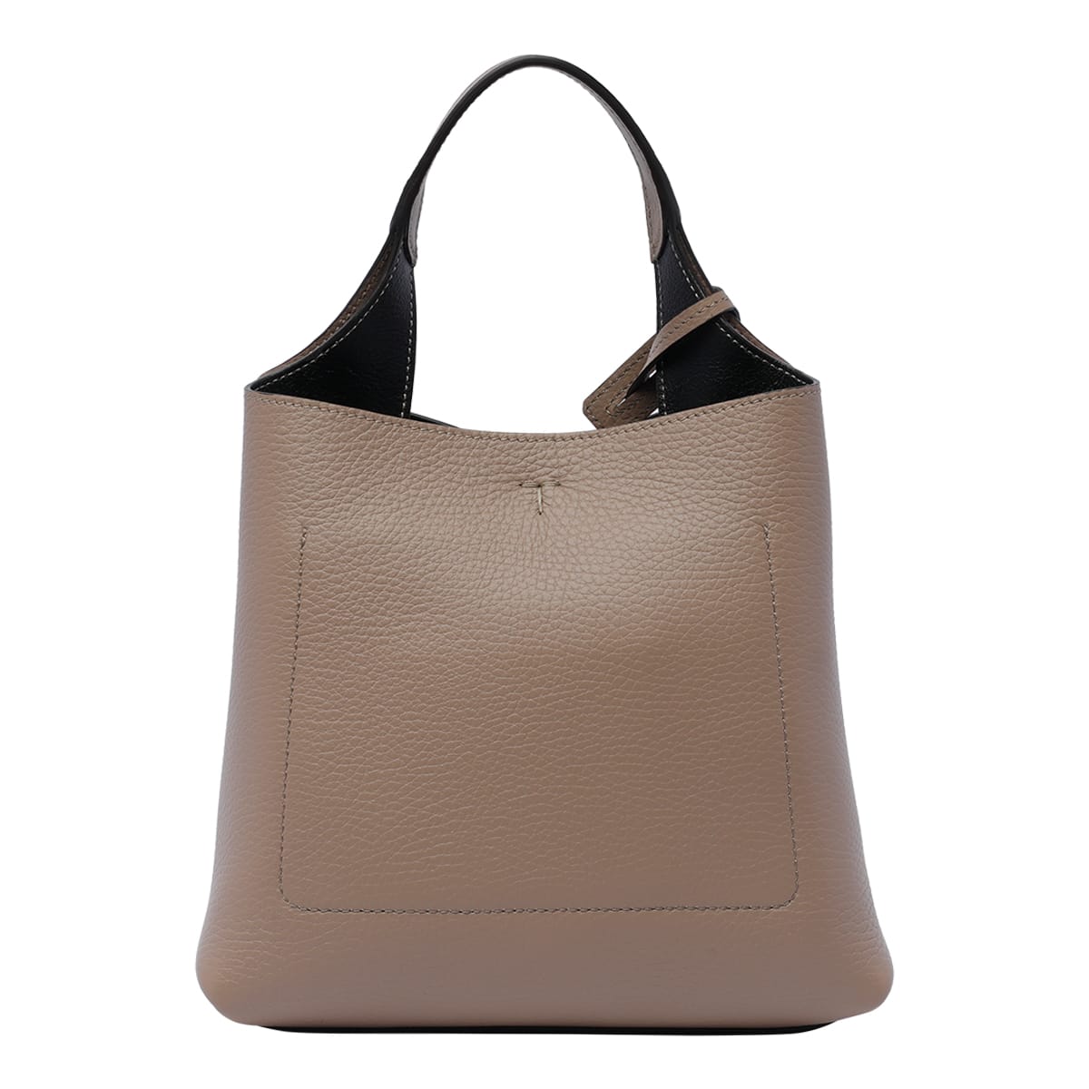 Shop Tod's Mini Leather Tods Handbag In Beige