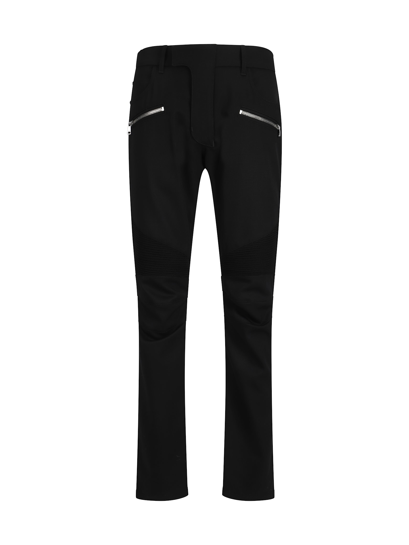 Shop Balmain Biker Pants In 0pa Noir