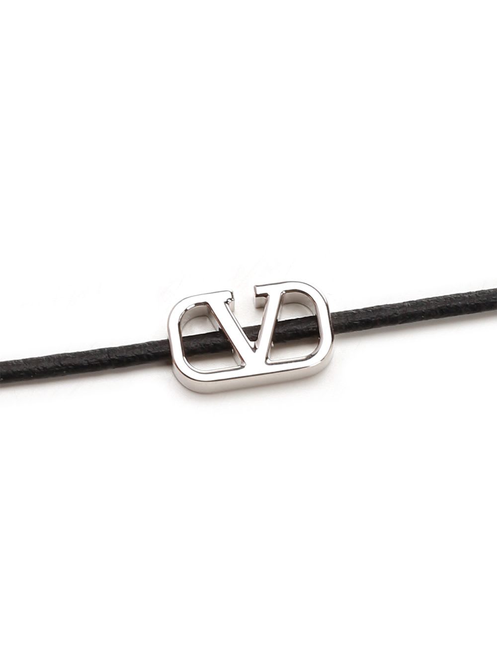 Shop Valentino Vlogo Signature Bracelet In Black