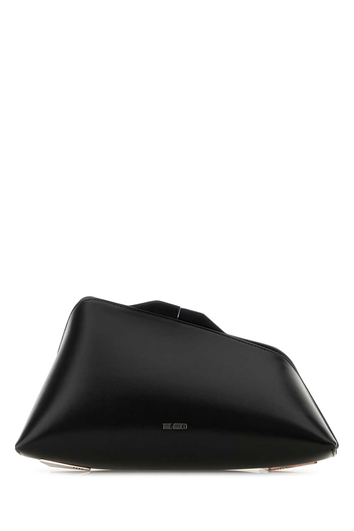 Black Leather 8.30 Pm Clutch