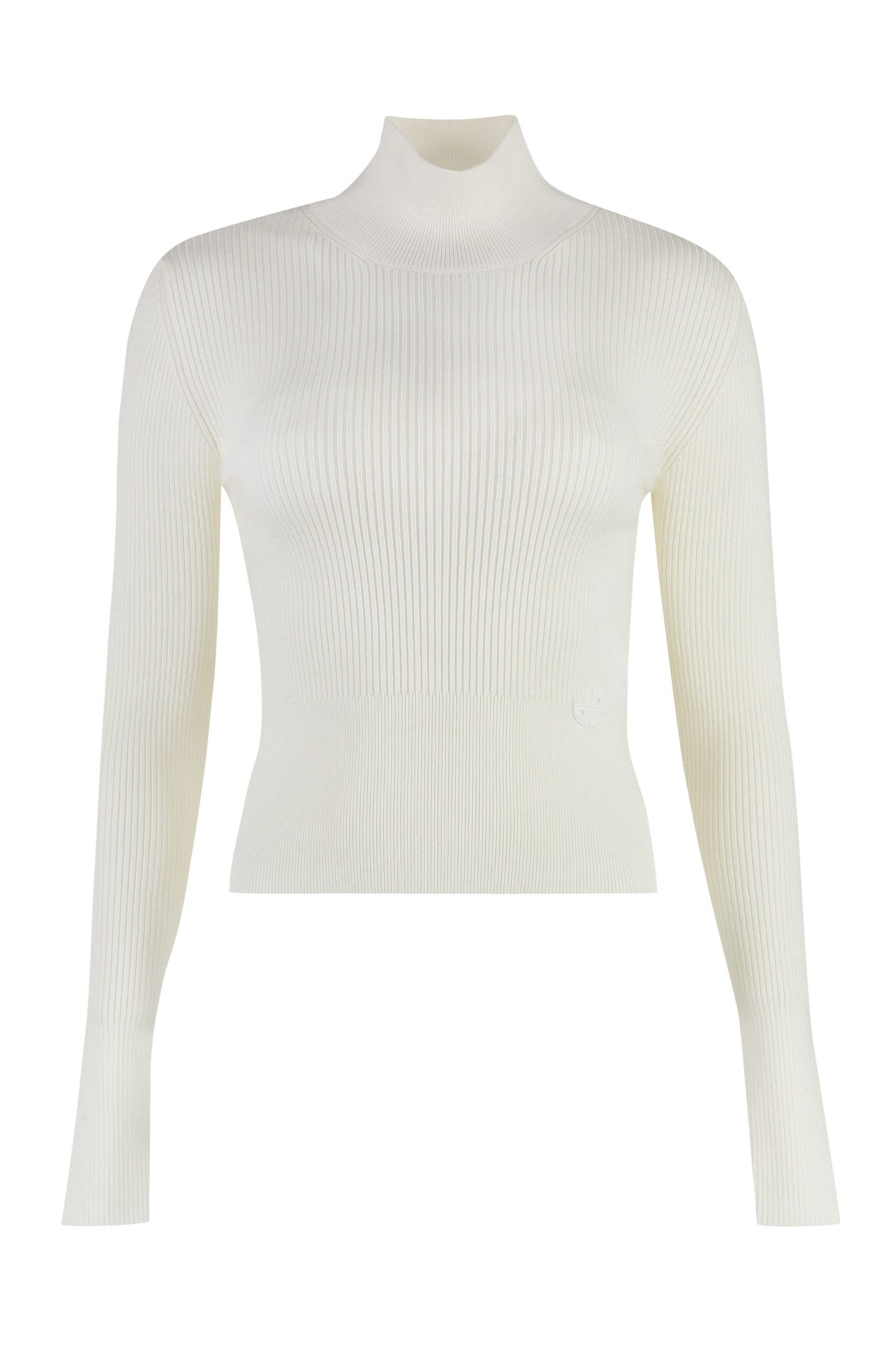 Shop Patou Jumper Turtleneck Merino Wool Sweater In Ivory