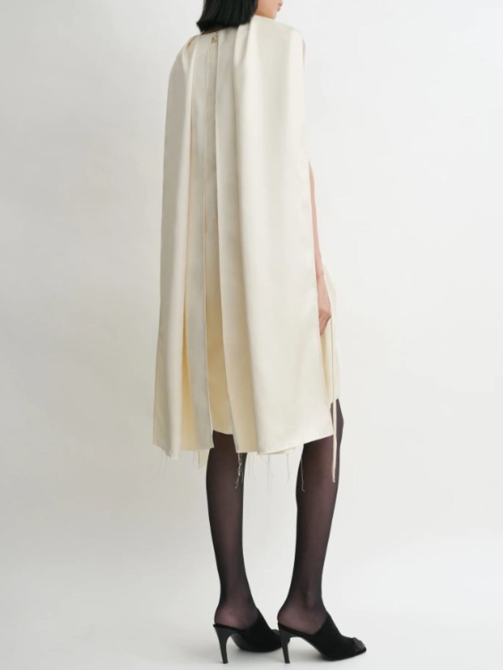 Totême Toteme Cocoon Scarf Dress Ecru In Neutral