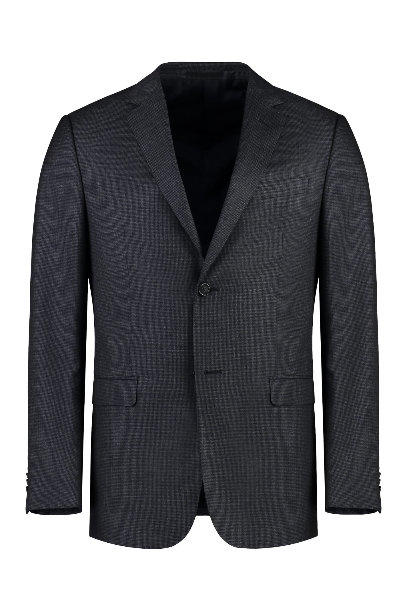 Shop Z Zegna Wool Two-pieces Suit In Blue