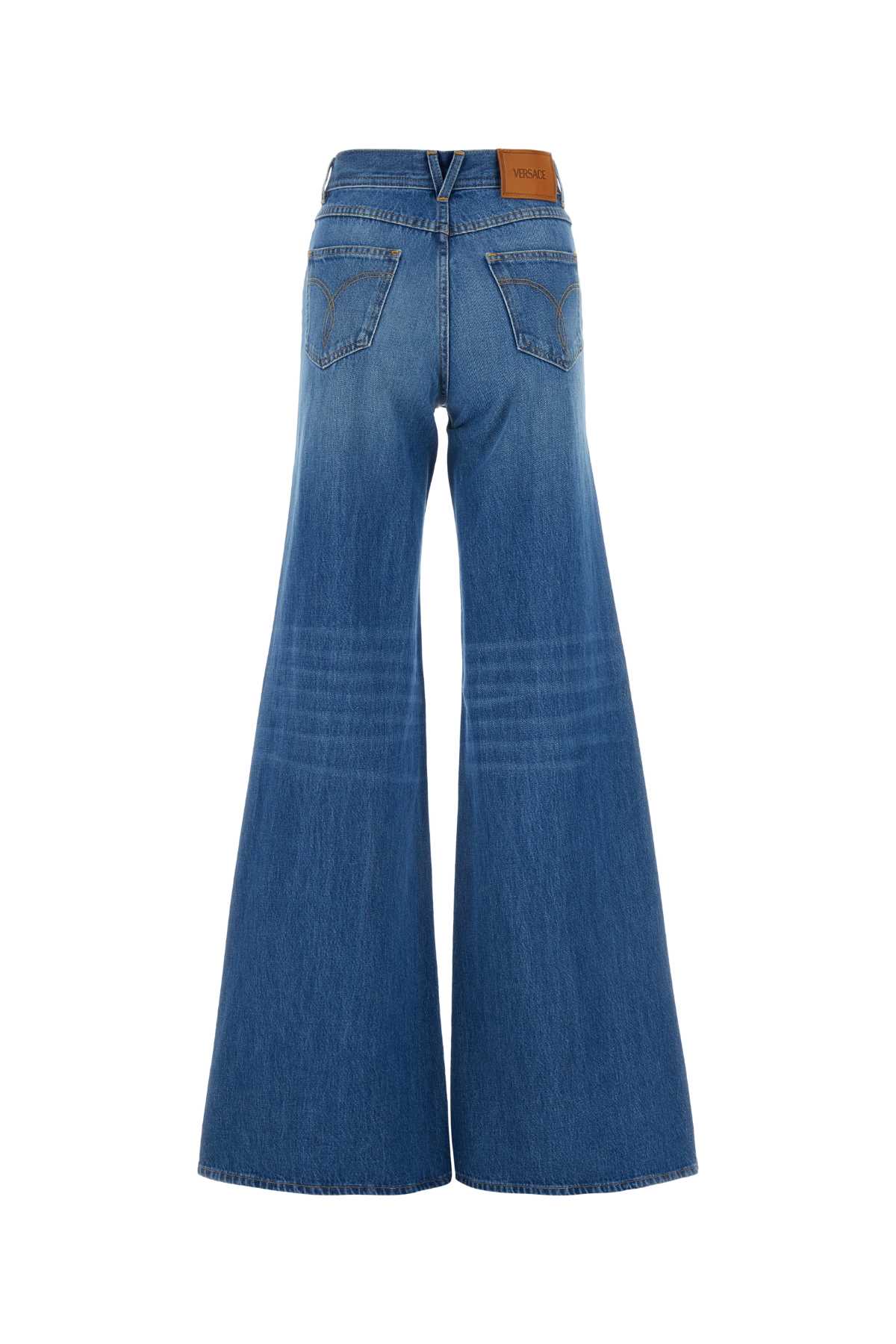 Versace Denim Jeans In Mediumblue