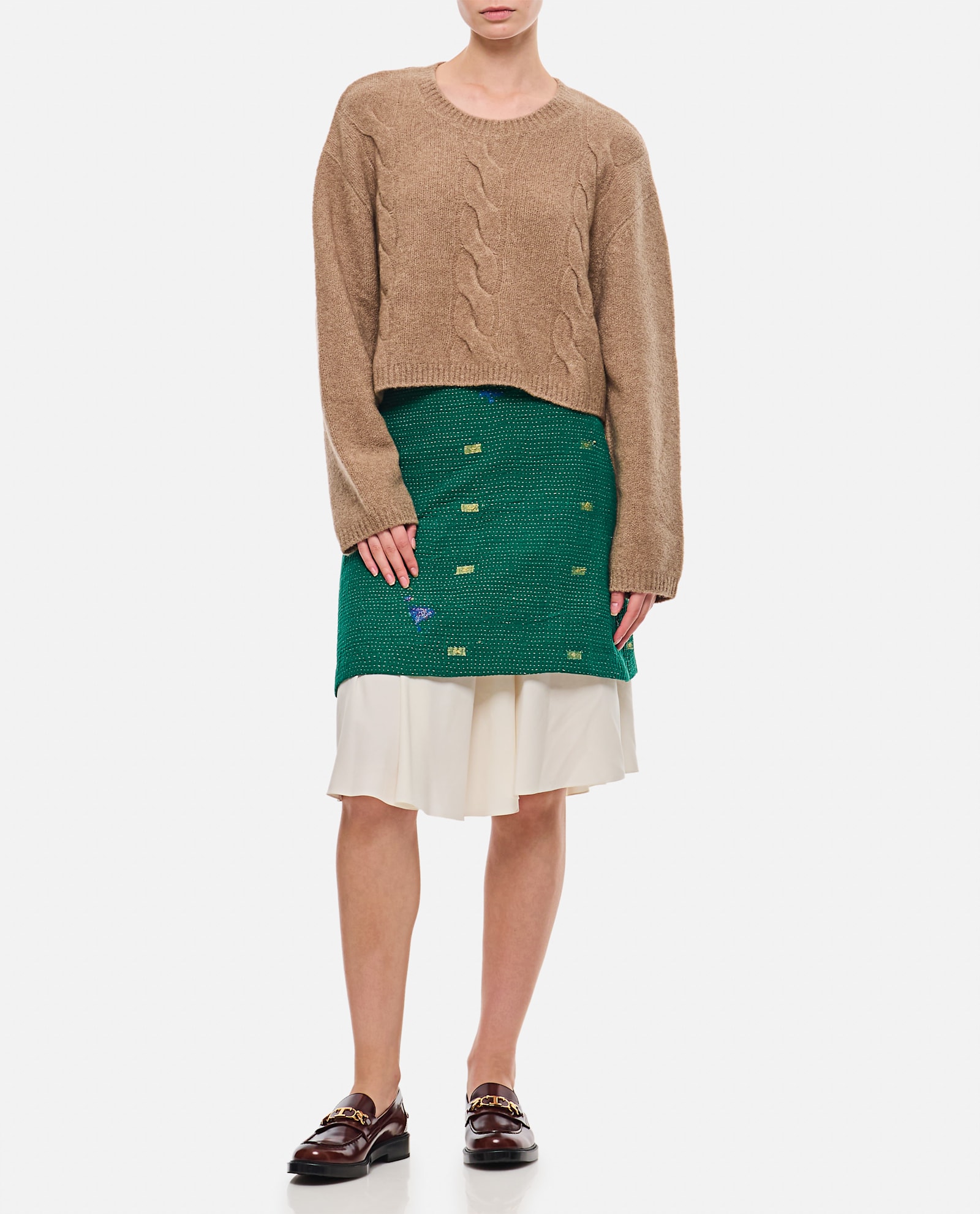 Shop Lisa Yang Hannan Chasmere Sweater In Beige