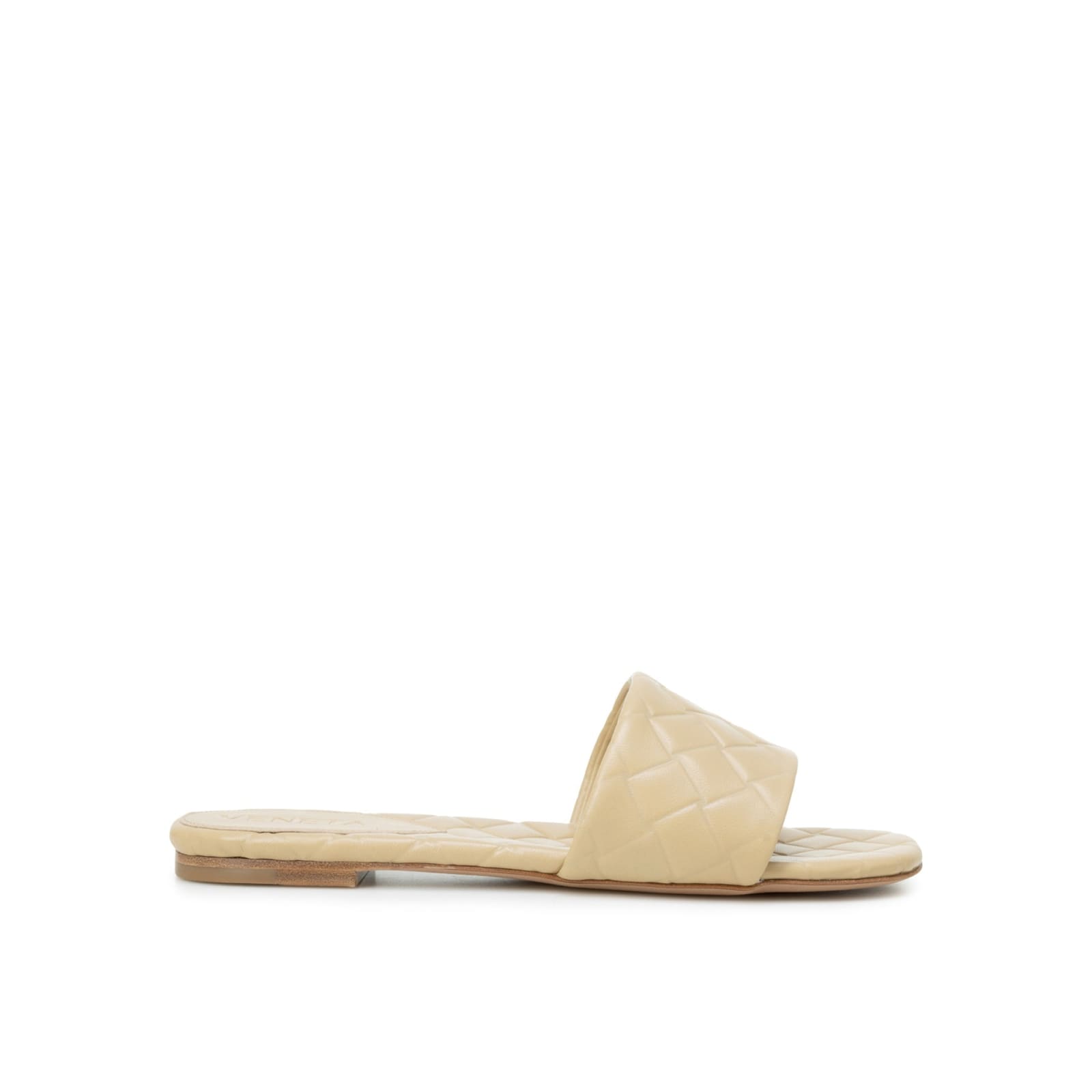 Shop Bottega Veneta Amy Leather Sandals In Beige