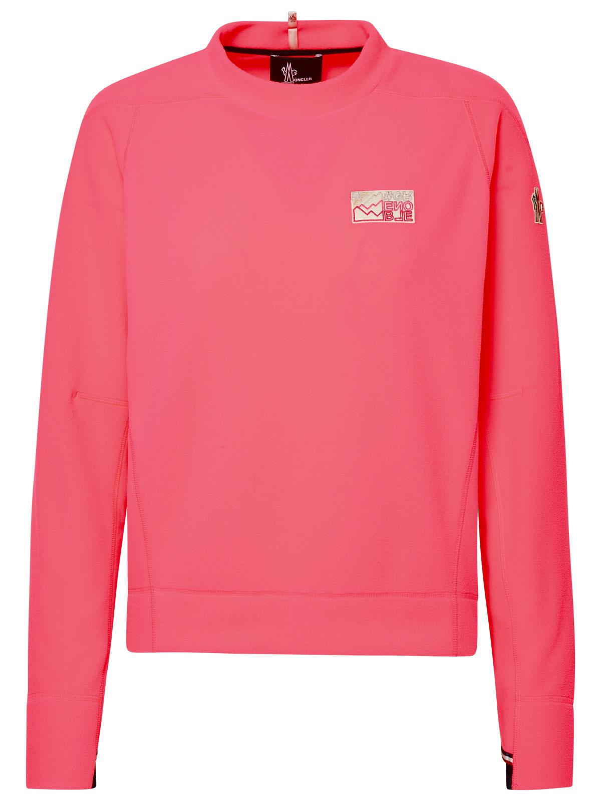 Moncler Neon Fuchsia Micro Fleece Sweatshirt