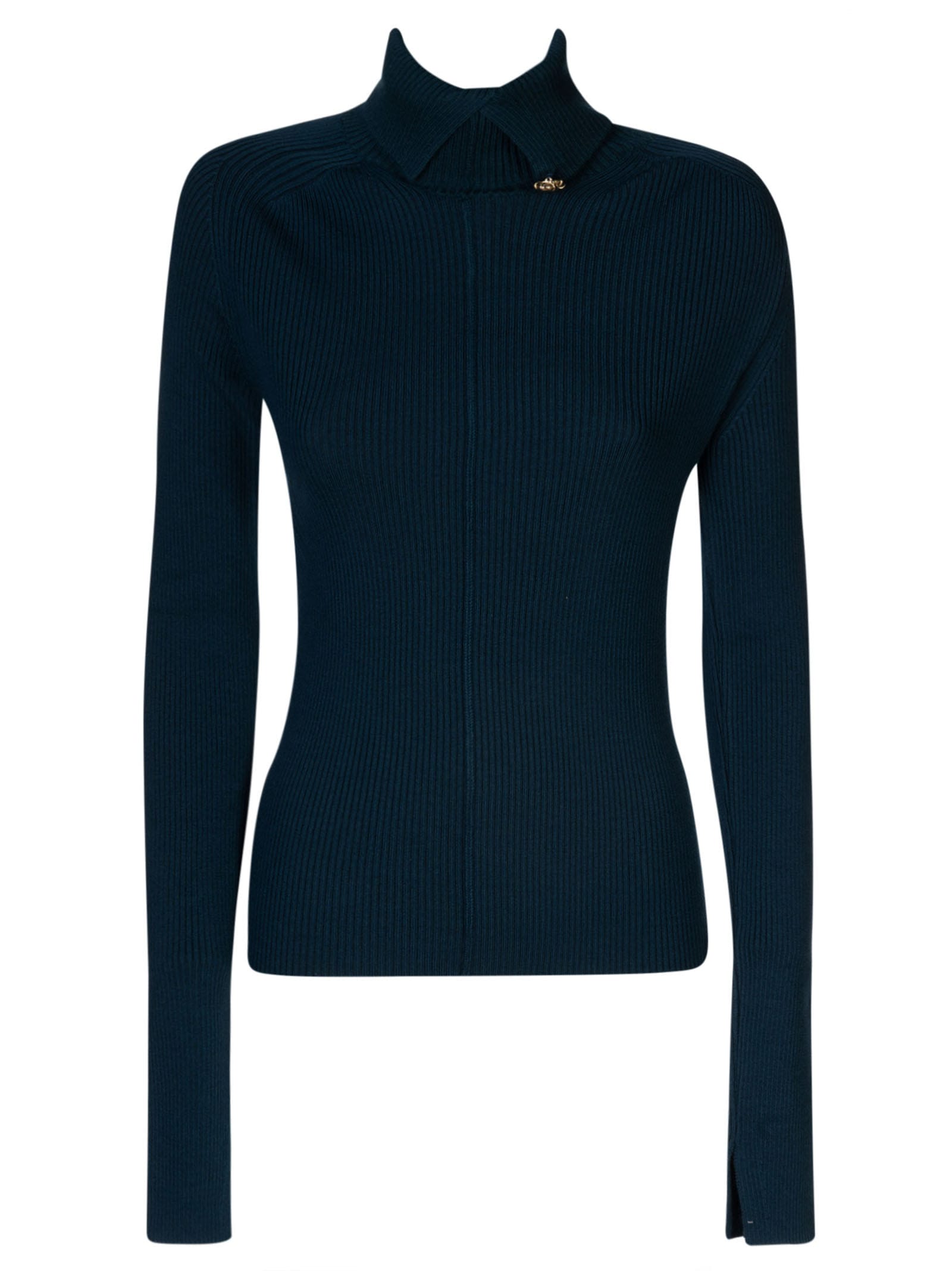 Lanvin Ribbed Jumper In Sapphire
