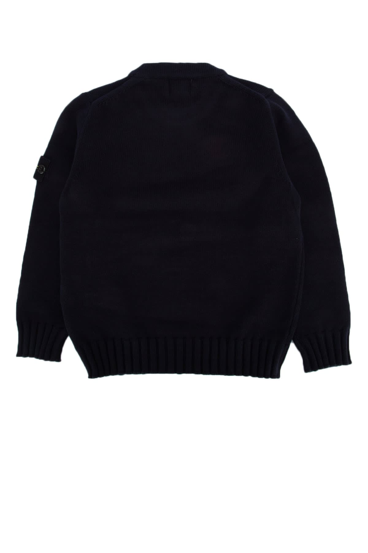 Stone Island Felpa In Navyblue