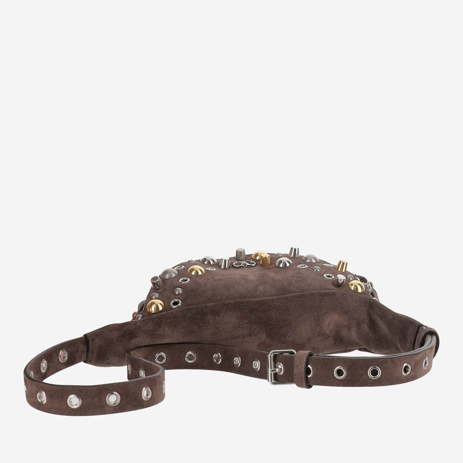 Valentino Garavani Nellcôte Pouch In Suede In Dark Brown