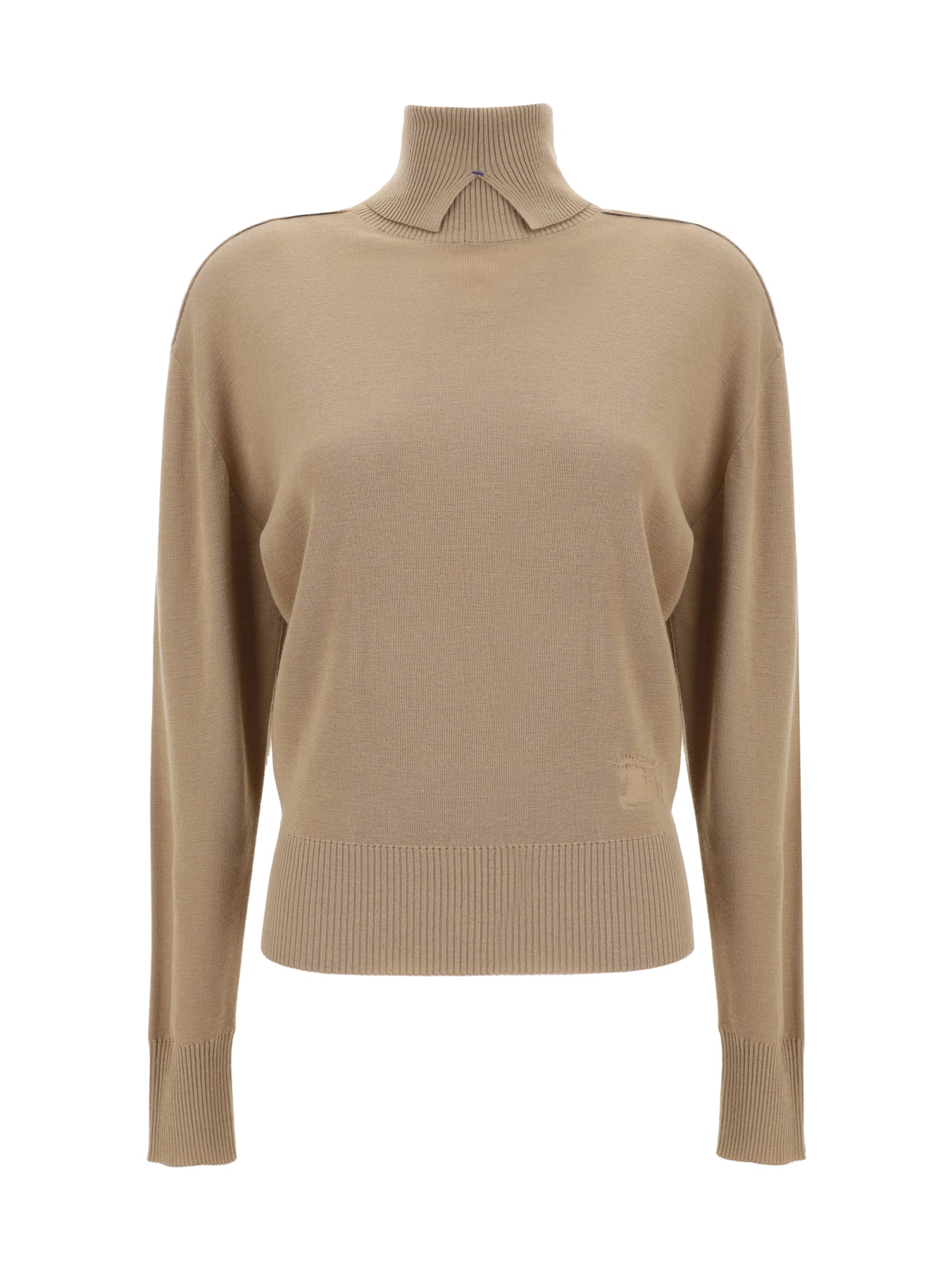 Burberry Turtleneck Sweater In Flax