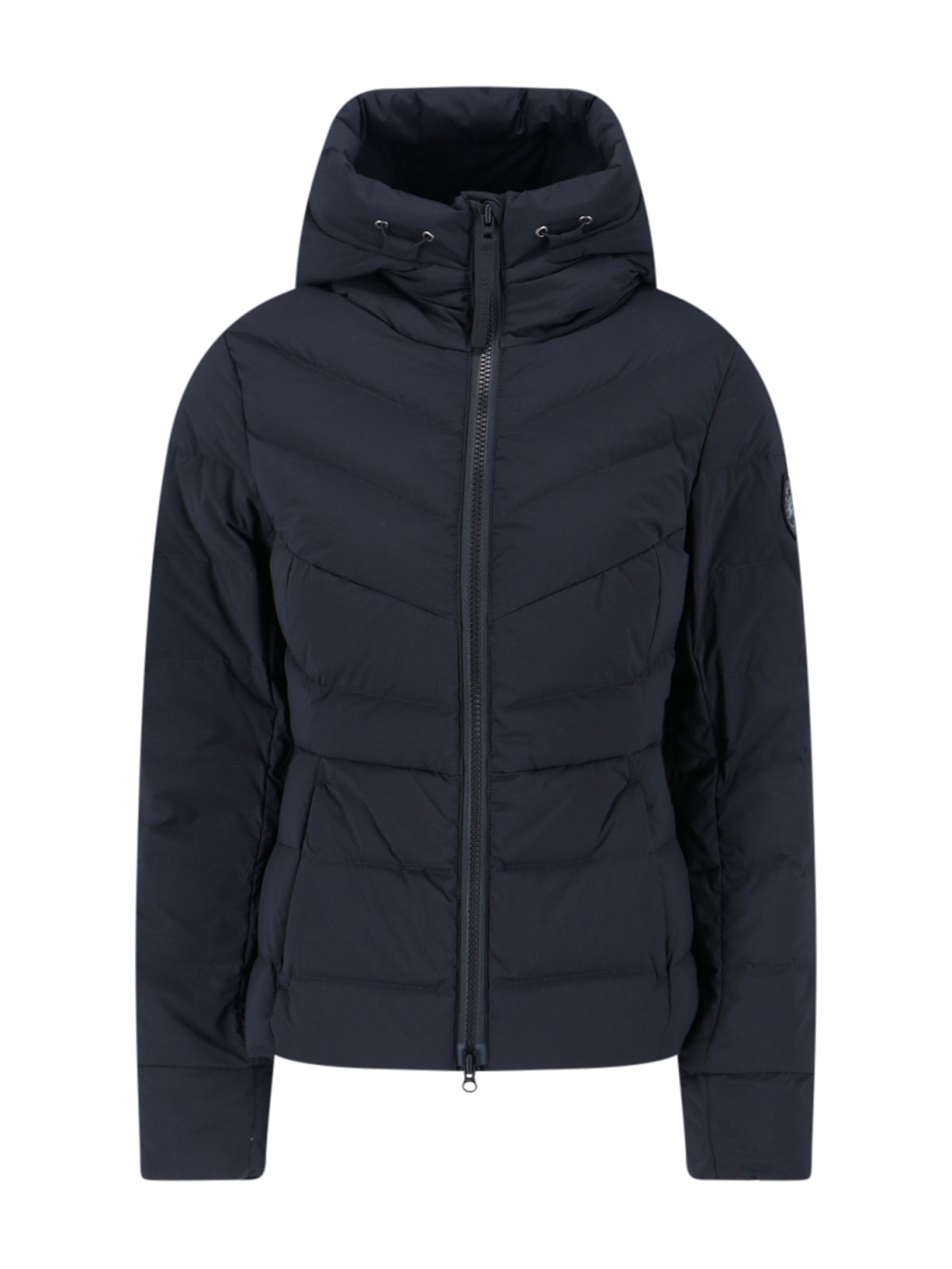 Canada Goose Black Clair Jacket Frontal Zip Closure In Black