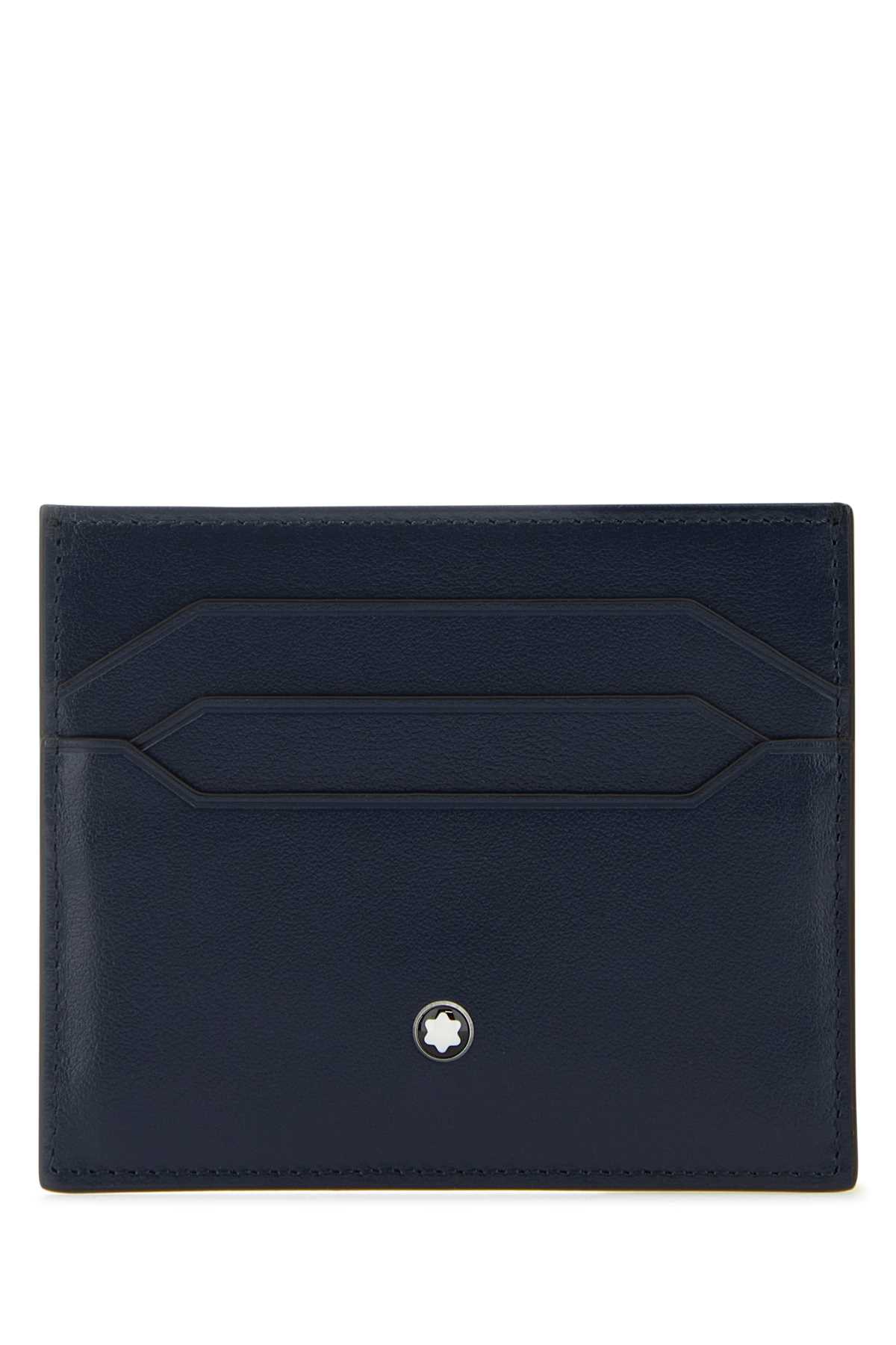 Blue Leather Cardholder