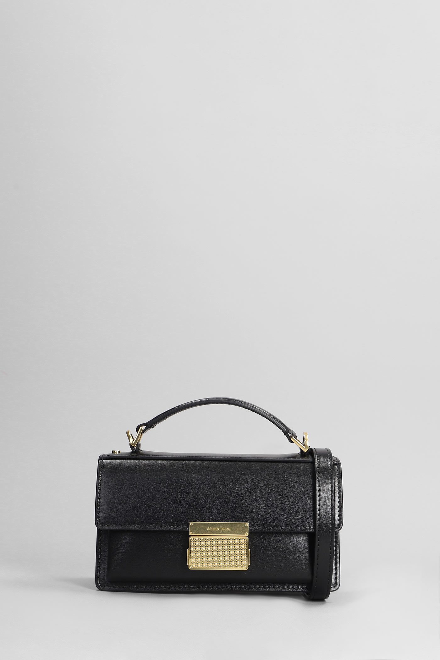 Shop Golden Goose Venezia Shoulder Bag In Black Leather