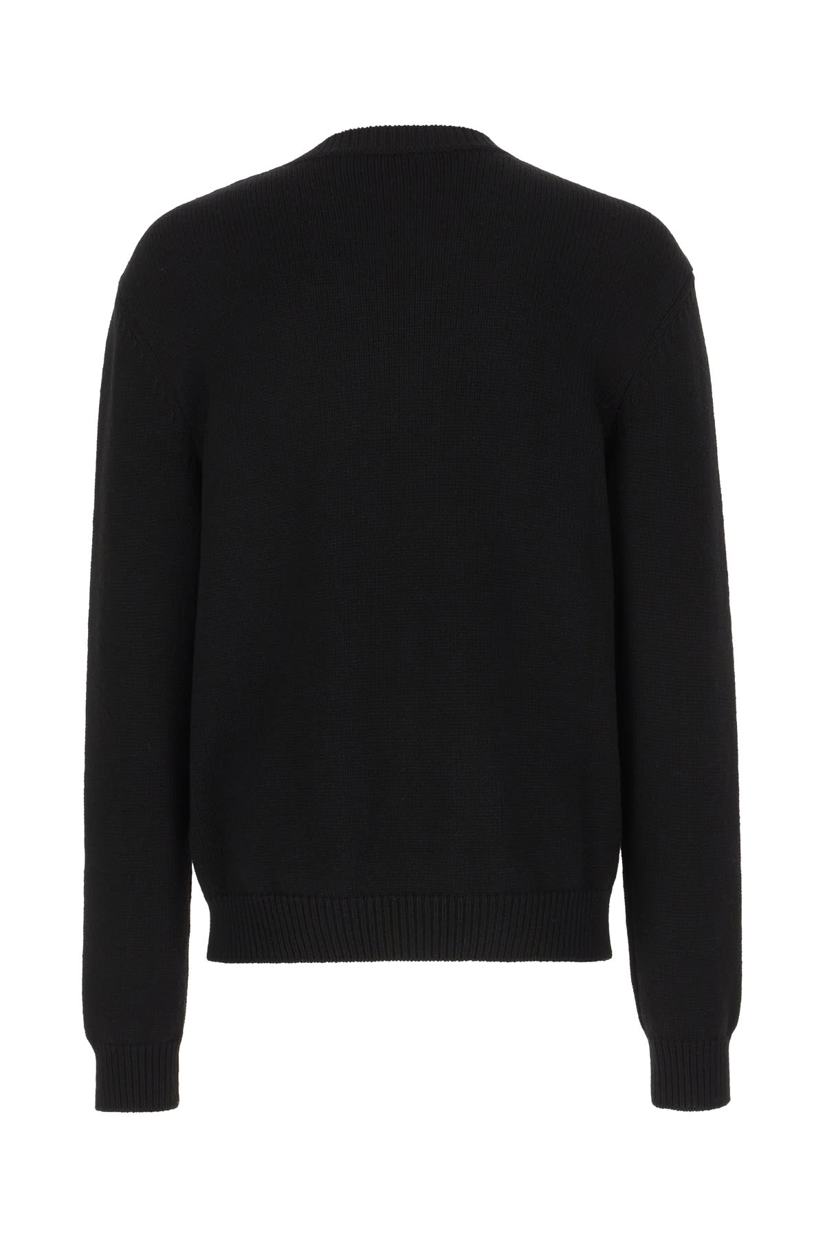 Shop Balmain Black Wool Blend Sweater