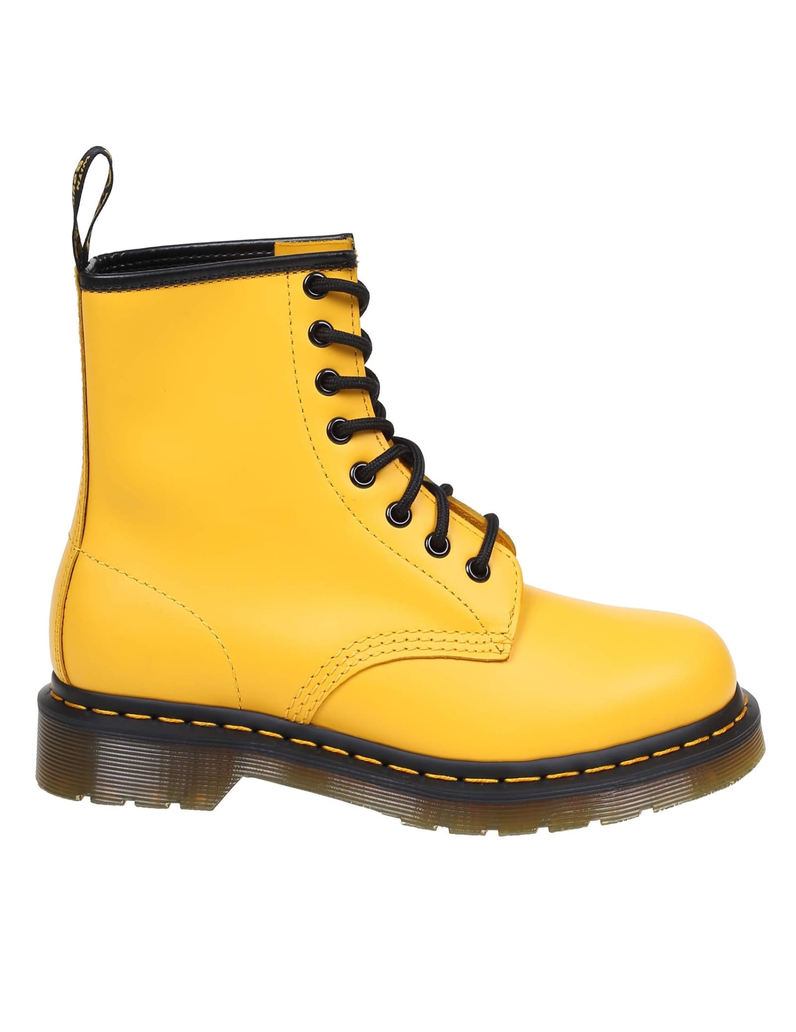Dr. Martens Dr. martens Smooth Boots In Yellow Leather