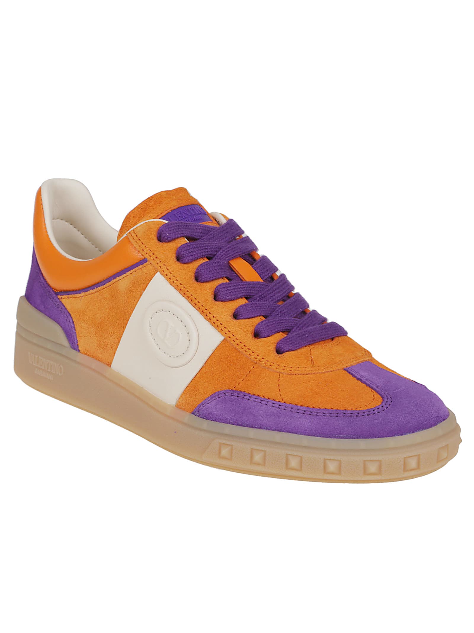 Valentino Upvillage Sneaker Low Top Nappa Calfskin In Multi