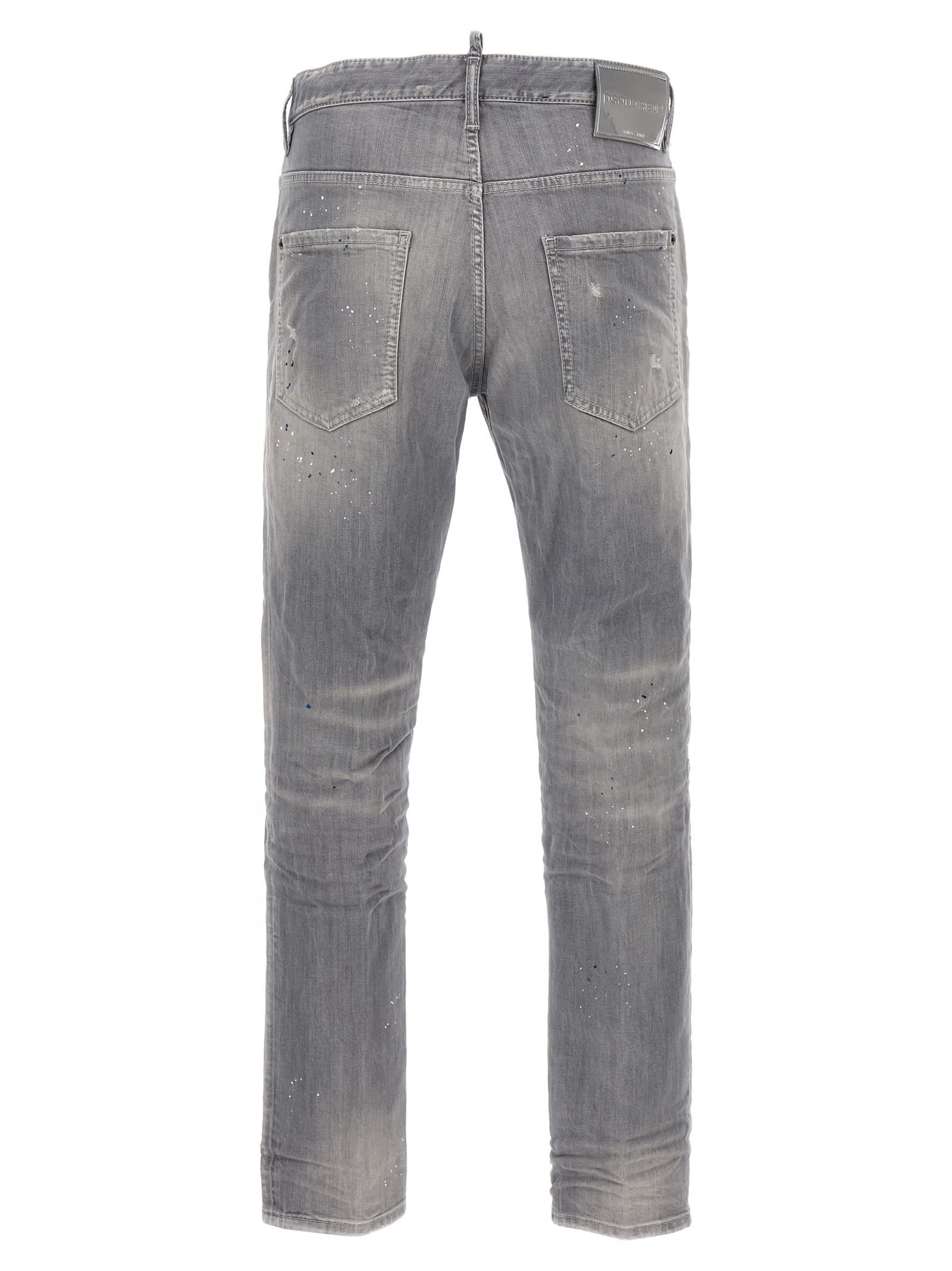 Shop Dsquared2 Skater Jeans In Grey