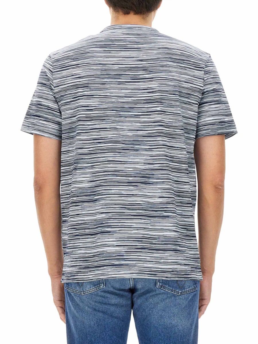 Shop Missoni Space Dyed T-shirt In Blue