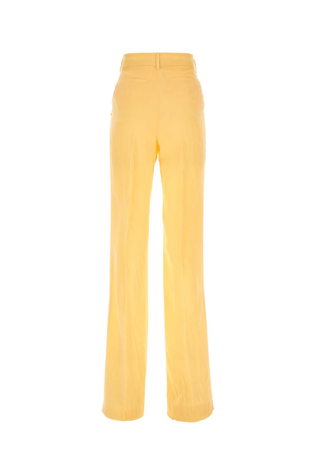 Shop Sportmax Yellow Viscose Persia Pant In 001