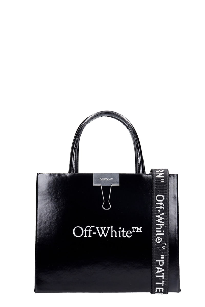 Off-white Hand Bag In Black Leather
