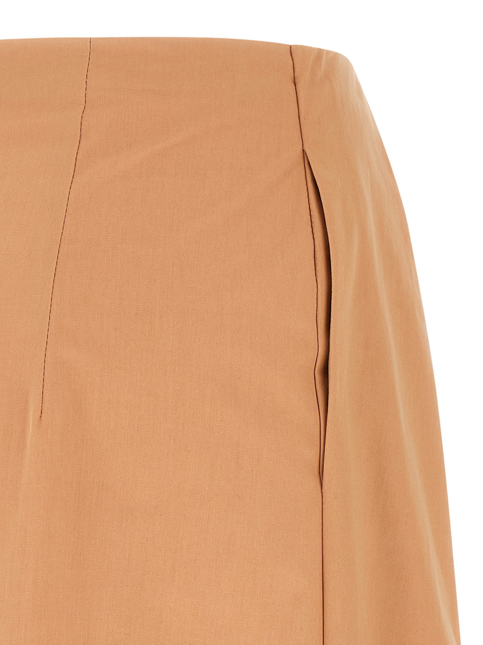 Dries Van Noten High Waist Midi Pleated Skirt In Neutral