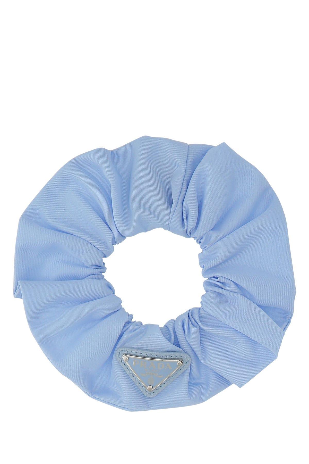 Prada Pastel Light Blue Re-nylon Scrunchie