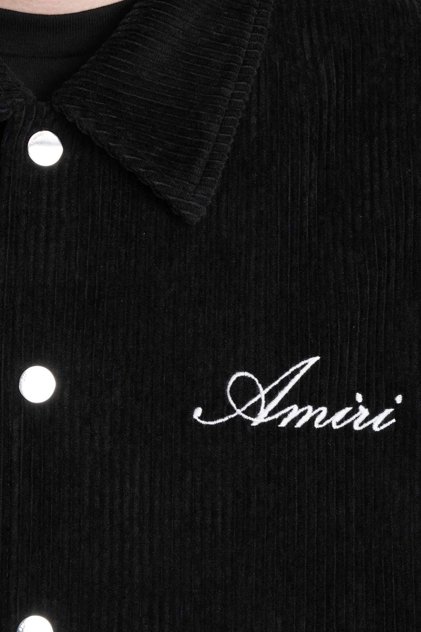 Shop Amiri Bomber In Black Polyester